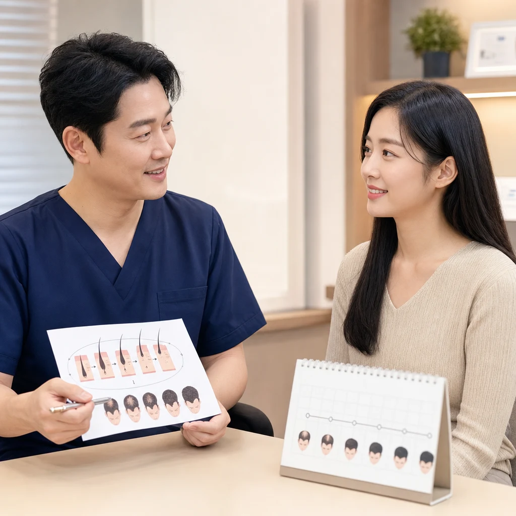 휴지기탈모의 단계별 진행 과정은?
