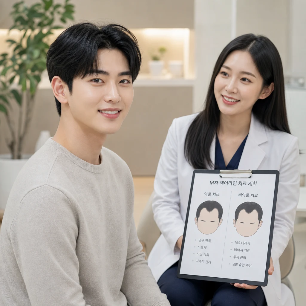 M자탈모, 약물과 비약물 치료법 차이점은?