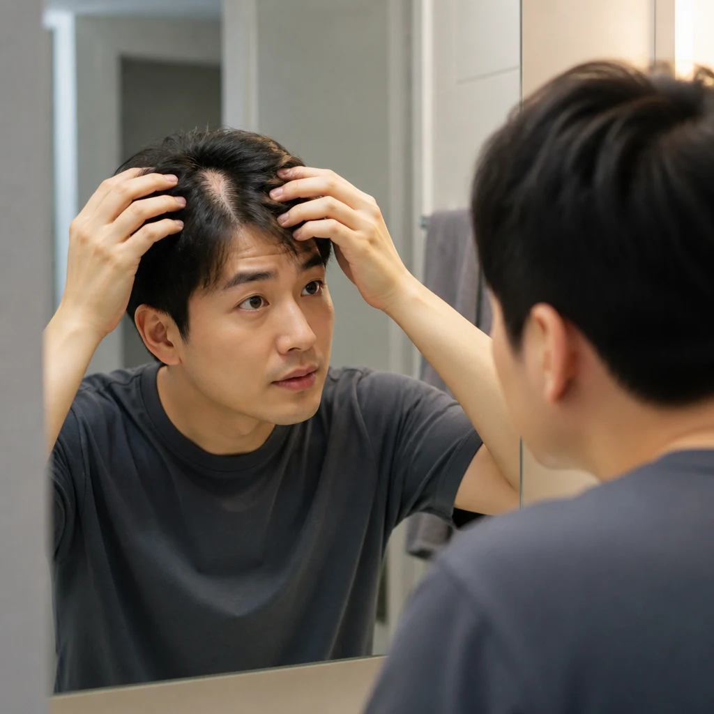 원형탈모에 흰 털이 나면 모발주기가 회복된 건가요?